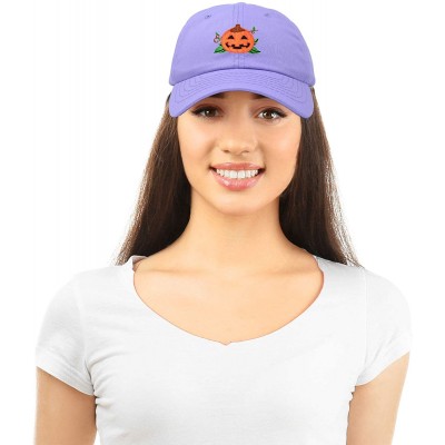 Baseball Caps Jack-O-Lantern Halloween Pumpkin Hat Mens Womens Baseball Cap - Lavender - CE18YZI06GN $13.27