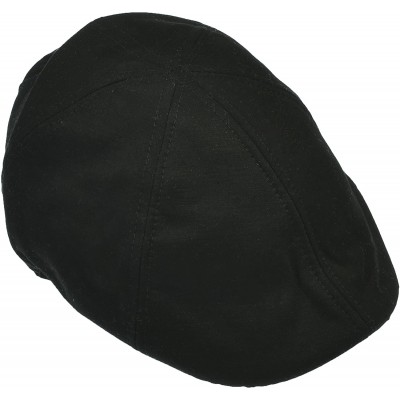 Newsboy Caps Aprileo Men's Newsboy Gatsby Hat Cabbie Denim Flat Driving Cap - Black. - CH180TCGE2C $15.00