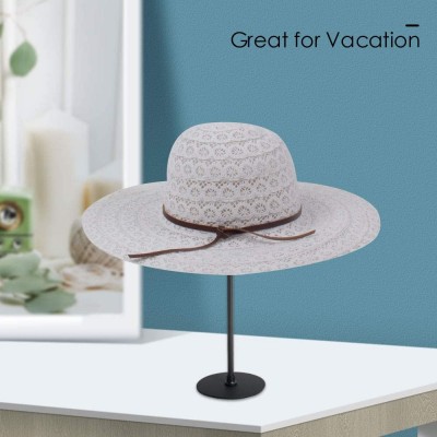 Sun Hats Womens Beach Sun Straw Hat- Floppy Beach hat & Wide Brim Braided Sun Hat - UPF 50+ Maximum Sun Protection - C6194K6Z...