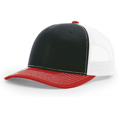 Baseball Caps Richardson 112 Trucker Snapback - Navy/White/Red - CN18069UCLA $11.13