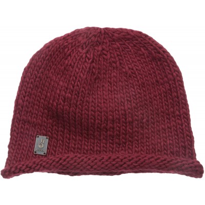 Skullies & Beanies Men's Acrylic Knit Beanie - Bordeaux - C8121TYGGGJ $29.24