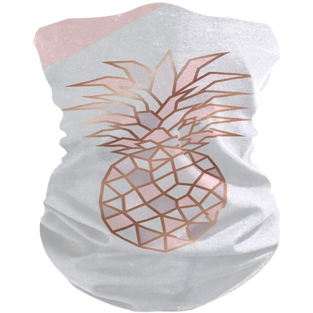 Balaclavas Texture Gaiters Seamless Recreation - Rose Pineapple Marble - C5197QQHH34 $10.34