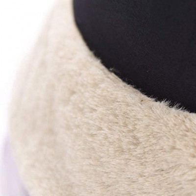 Bucket Hats Winter Bucket NRUTUP Fluffy Windproof - White - CB18Y6KKOAU $12.52