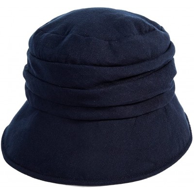 Bucket Hats Womens Bucket Sun Hat UPF 50 Chin Strap Adjustable Breathable - Navy69027 - CZ18QACWKNH $21.81