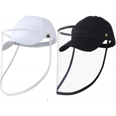 Baseball Caps Baseball Cap Women & Men- Fashion Sun Hat Removable Anti-Sunburn UV-Proof - L-black+white - CA19854MZ7U $18.59
