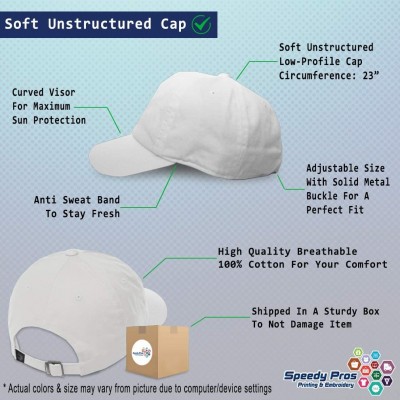 Baseball Caps Custom Soft Baseball Cap Pineapple Embroidery Dad Hats for Men & Women - White - C918SKR8LOE $12.57