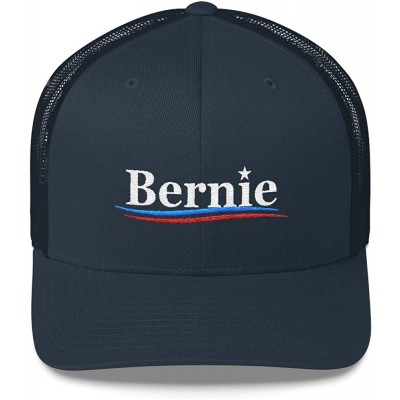Baseball Caps Bernie Sanders for President Hat - 2020 Election Trucker Cap - Navy - CP18RGEMU8T $27.17