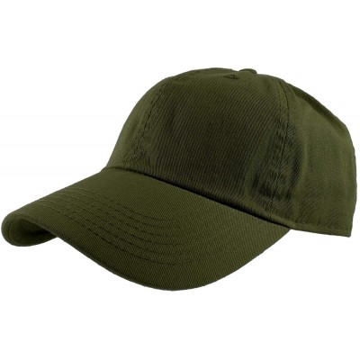 Baseball Caps Baseball Caps 100% Cotton Plain Blank Adjustable Size Wholesale LOT 12 Pack - Army Green - CQ188ADQLEM $29.07