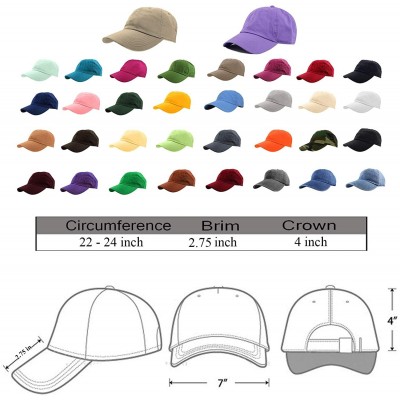 Baseball Caps Baseball Caps 100% Cotton Plain Blank Adjustable Size Wholesale LOT 12 Pack - Army Green - CQ188ADQLEM $29.07
