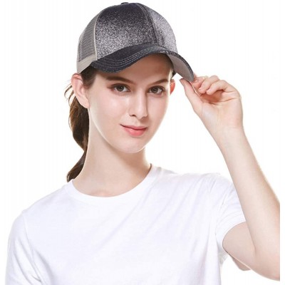 Baseball Caps Ponytail Baseball Cap for Women- Baseball Cap High Ponytail Hat for Women- Adjustable - C718QWMZAL4 $13.13