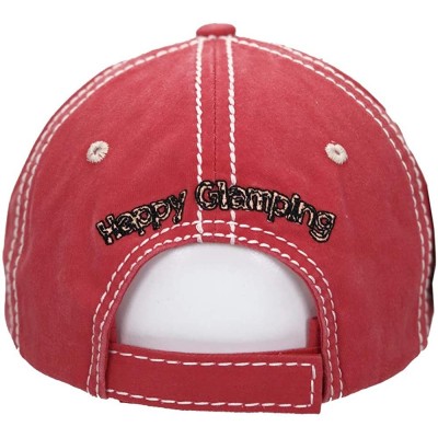 Baseball Caps Vintage Washed Distressed Patch Dad Hat Women Saying Baseball Cap - Coral - CY18XEEN3LU $20.79