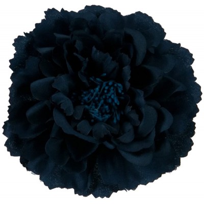 Headbands Multi Petal Flower with Pin and Clip - Navy W01S38A - CZ11C0N8YHD $25.74