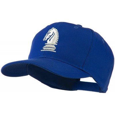 Baseball Caps Chess Piece of a Knight Embroidered Cap - Blue - CN11HVOB4XR $24.77