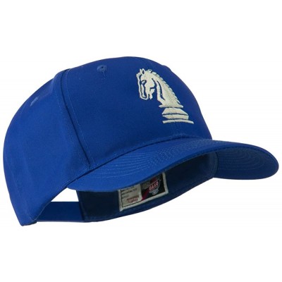 Baseball Caps Chess Piece of a Knight Embroidered Cap - Blue - CN11HVOB4XR $24.77