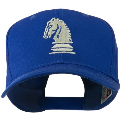 Baseball Caps Chess Piece of a Knight Embroidered Cap - Blue - CN11HVOB4XR $24.77