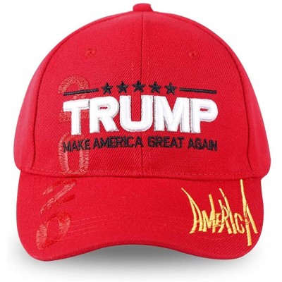 Baseball Caps Make America Great Again Baseball Cap-Adjustable Trump Hat 3D Embroidery Trump Ball Caps for Men and Women - Re...