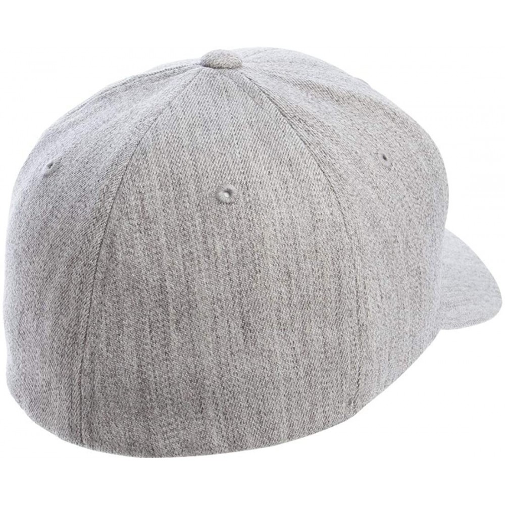 Baseball Caps Flexfit Premium Wool Blend Ballcap - Stretch Fit- Original Baseball Cap w/Hat Liner - Heather - CC18H9H6YU8 $15.33