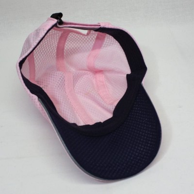 Baseball Caps Plain Pro Cool Mesh Low Profile Adjustable Baseball Cap - Cycling Pink - CN186D49M4R $13.09