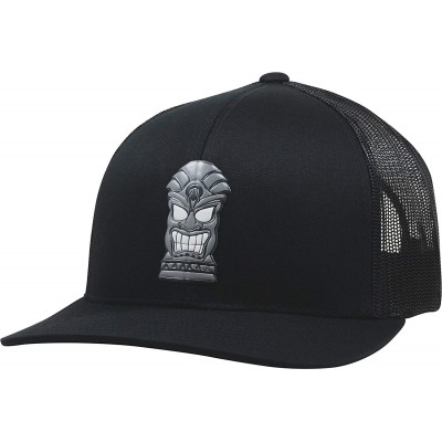 Baseball Caps Trucker Hat - Tiki Beach Rasta - Black - CL18WHN2Q76 $25.20