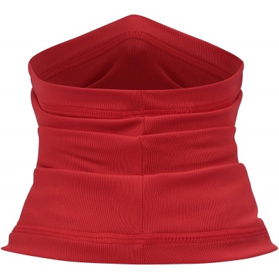 Balaclavas Summer Neck Gaiter Face Scarf/Neck Cover/for Sun Protection Headwear Hear Warp - Red - CJ197YE0258 $11.82