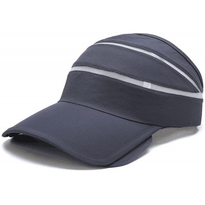 Sun Hats Adjustable Visor Sun Hat Sports Cap Golf Tennis Beach Summer Hats - Gray - CD1836HZ4G3 $9.23