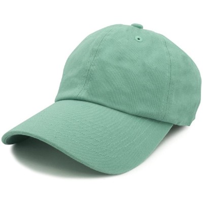 Baseball Caps Washed Cotton Dad Cap - Dark Mint - CI187235UX3 $10.00