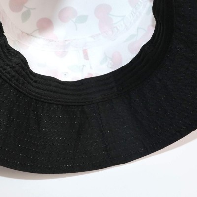 Bucket Hats Women's Summer Bucket Hat Outdoor Sun UV Protection Casual Fishing Cap - Cherry - C01944N8HN2 $11.48