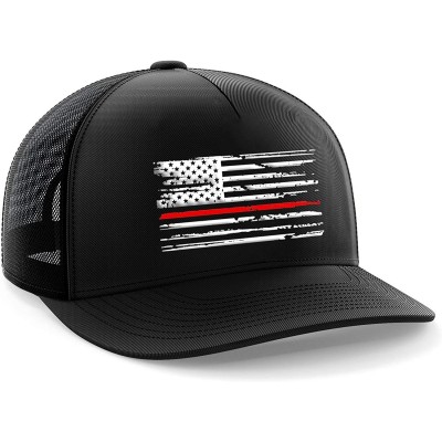 Baseball Caps American Flag Snapback Hat - Embossed Logo American Cap for Men Women Sports Outdoor - Red Line - CP18E23U4Z9 $...