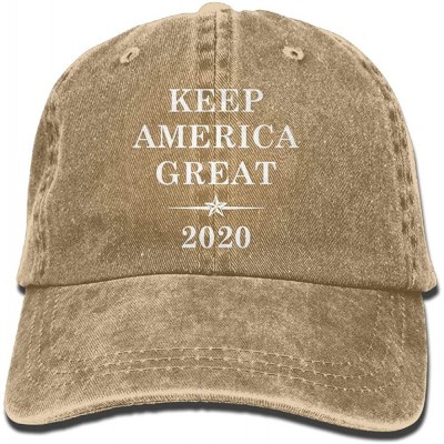 Baseball Caps 2020 Keep America Great Unisex Trucker Hats Dad Baseball Hats Driver Cap - Natural - CJ18KNNZ63R $10.38