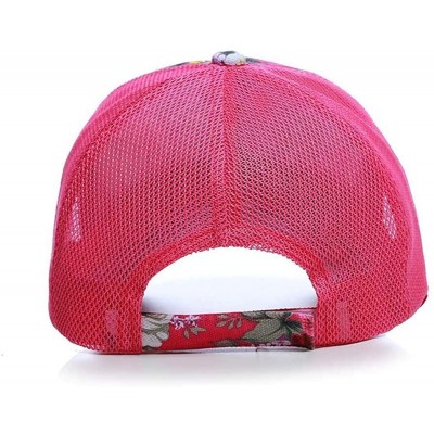 Baseball Caps Unisex Casual Floral Headwear Stretchy Soft Hats Comfort Baseball Cap Baseball Caps - Red - CC18QRRA4LI $26.05