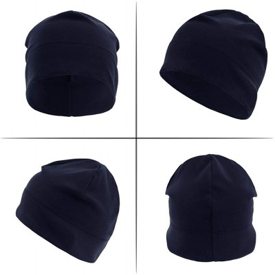 Skullies & Beanies Warm Beanie Hat Soft Skull Cap Stretchy Helmet Liners Unisex Various Styles - Deep Blue - CN18Y22UQRC $10.98
