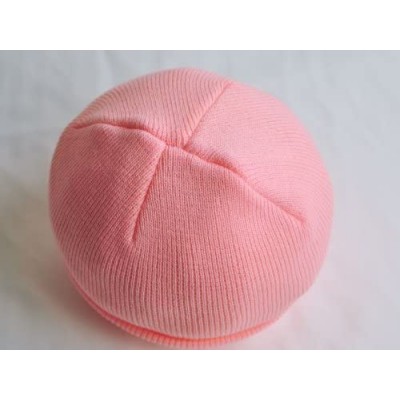 Skullies & Beanies Warm Comfortable Winter Knitted Beanie Hats (Pink) - Pink - CD11IFUHYOT $6.31