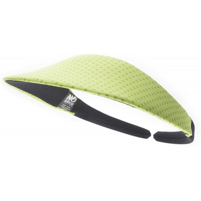 Visors Original Size Print Sport Sun Visor - White Dot on Chartreuse - CM12E3BEVVR $12.51