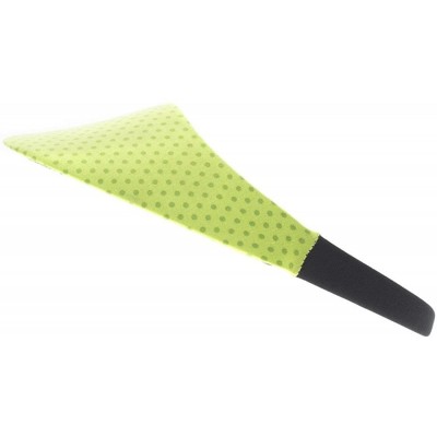 Visors Original Size Print Sport Sun Visor - White Dot on Chartreuse - CM12E3BEVVR $12.51