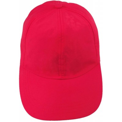 Baseball Caps Baseball Cap Hat-Running Golf Caps Sports Sun Hats Quick Dry Lightweight Ultra Thin - Red(solid Color) - CI12I7...