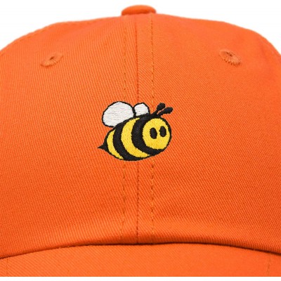 Baseball Caps Bumble Bee Baseball Cap Dad Hat Embroidered Womens Girls - Orange - C218W2R0HQT $9.95