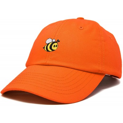 Baseball Caps Bumble Bee Baseball Cap Dad Hat Embroidered Womens Girls - Orange - C218W2R0HQT $9.95