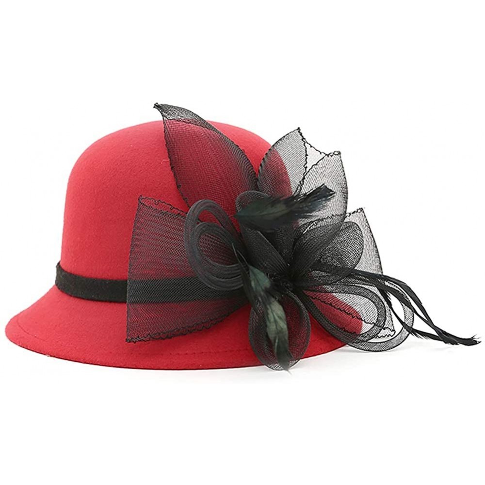 Sun Hats Women's Kentucky Derby Racing Horse Organza Hat Church Wedding Dress Party Occasion Cap - 4 - CQ18HGKKD0U $12.63