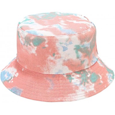 Bucket Hats Reversible Cotton Bucket Hat Multicolored Fisherman Cap Packable Sun Hat - Style 12 - CC197ZRALSO $13.72