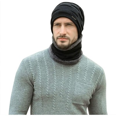 Skullies & Beanies Winter Beanie Fashion Fleece - Style-2 Black - CS18Z9G69K3 $8.09