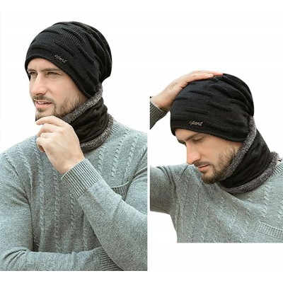 Skullies & Beanies Winter Beanie Fashion Fleece - Style-2 Black - CS18Z9G69K3 $8.09