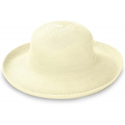 Sun Hats Women's Petite Victoria Sun Hat - Ultra-Lightweight- Broad Brim- Petite Style- Designed in Australia - Natural - CC1...