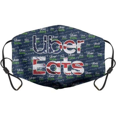 Balaclavas Uber Eats Gray Camouflage Logo Adjustable Earloops Reusable Cosplayl - Uber Eats 3d - CQ1982LRO8I $17.09