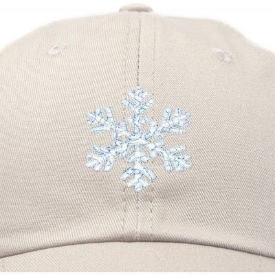 Baseball Caps ICY Snowflake Hat Womens Baseball Cap - Beige - CI18ZQ4LL75 $16.88