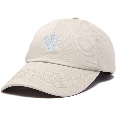 Baseball Caps ICY Snowflake Hat Womens Baseball Cap - Beige - CI18ZQ4LL75 $16.88