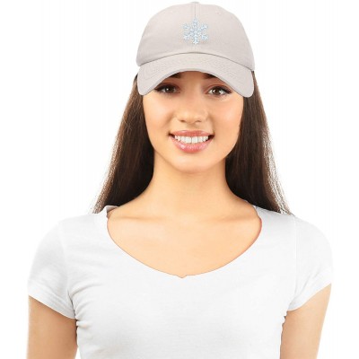 Baseball Caps ICY Snowflake Hat Womens Baseball Cap - Beige - CI18ZQ4LL75 $16.88