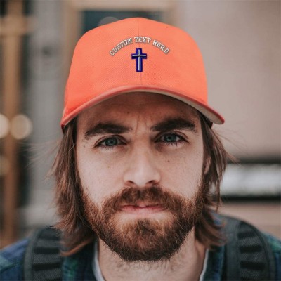 Baseball Caps Custom Baseball Cap Air Force Christian Chaplain Embroidery Strap Closure - White - CE18SEZ2AEG $16.10